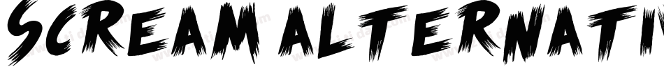 Scream alternative字体转换